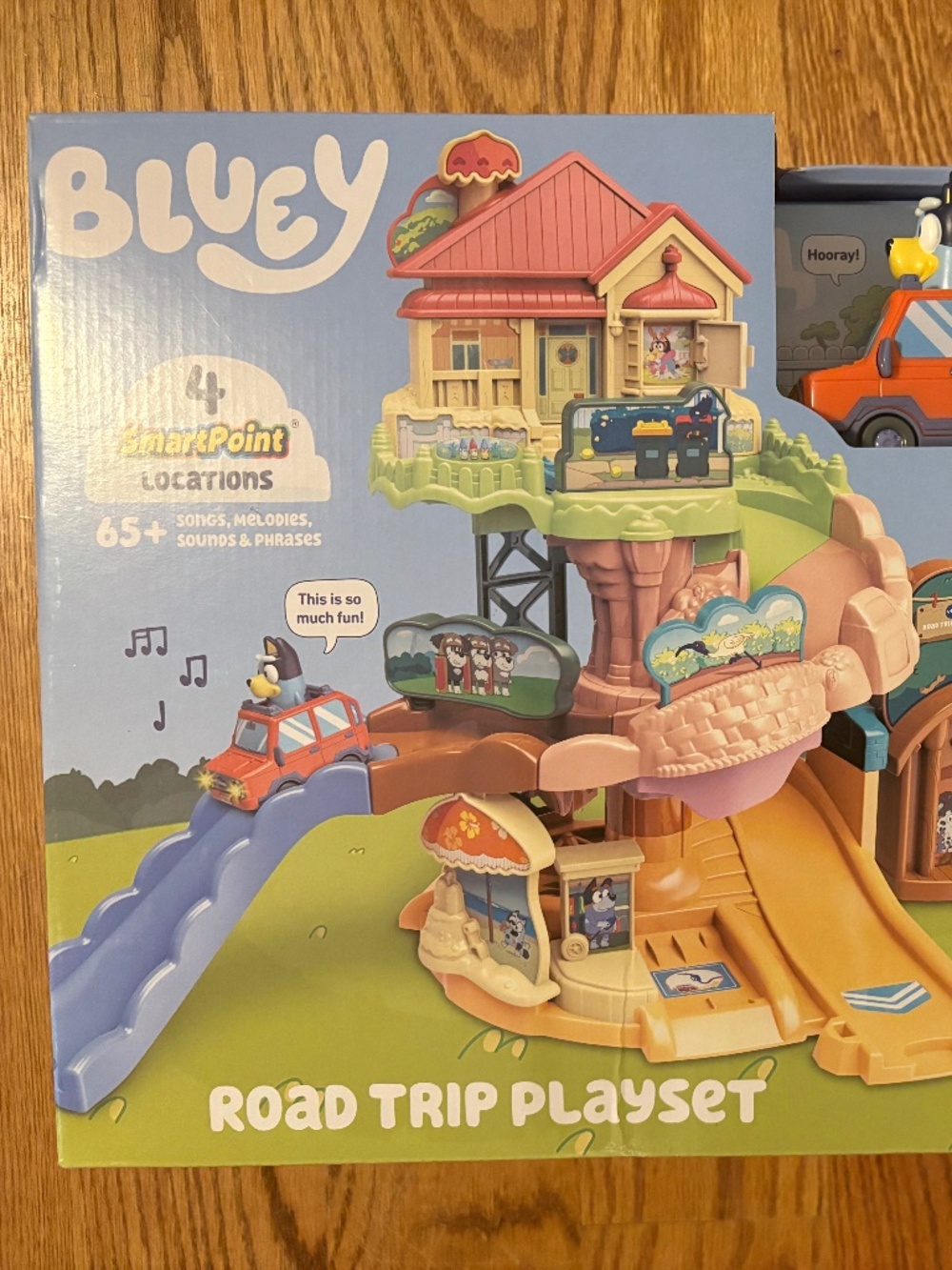 Bluey road trip playset